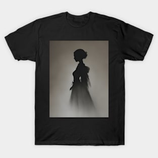 Black Shape of a Woman T-Shirt